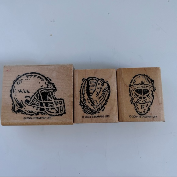 Stampin’ up! 2004 13 pc wood stamps - SPORTS - Picture 6 of 8